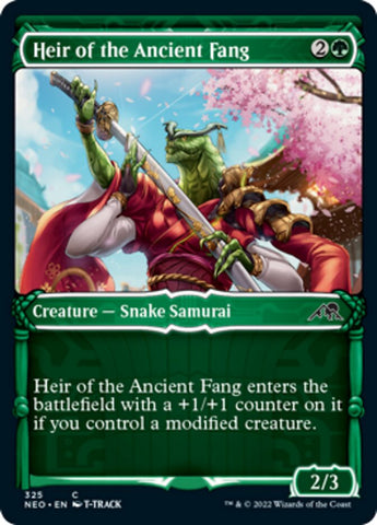 Heir of the Ancient Fang (Showcase Samurai) [Kamigawa: Neon Dynasty] - The Mythic Store | 24h Order Processing