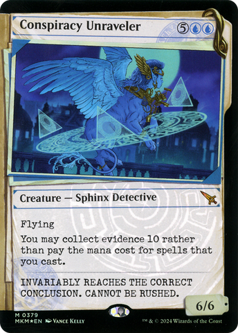 Conspiracy Unraveler (Showcase) (Invisible Ink) [Murders at Karlov Manor] - The Mythic Store | 24h Order Processing