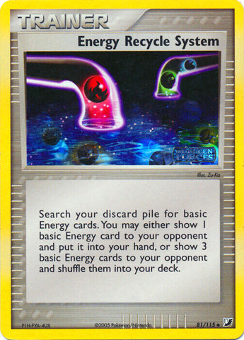 Energy Recycle System (81/115) (Stamped) [EX: Unseen Forces] - The Mythic Store | 24h Order Processing
