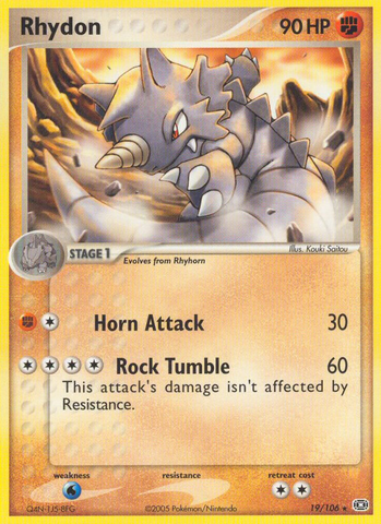 Rhydon (19/106) [EX: Emerald] - The Mythic Store | 24h Order Processing