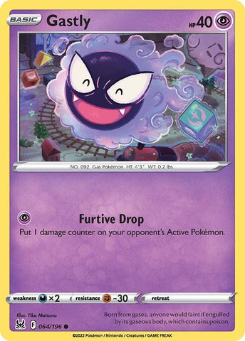 Gastly (064/196) [Sword & Shield: Lost Origin] - The Mythic Store | 24h Order Processing