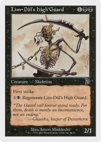Lim-Dul's High Guard (Holding Sword) [Deckmasters] - The Mythic Store | 24h Order Processing