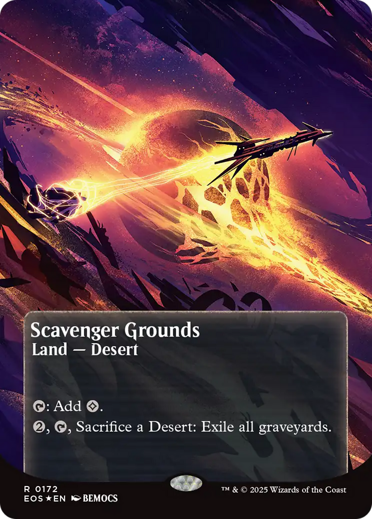 Scavenger Grounds (0172) (Borderless) (Galaxy Foil) [Edge of Eternities: Stellar Sights] - The Mythic Store | 24h Order Processing