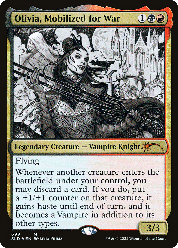 Olivia, Mobilized for War (Sketch) [Secret Lair Drop Promos] - The Mythic Store | 24h Order Processing