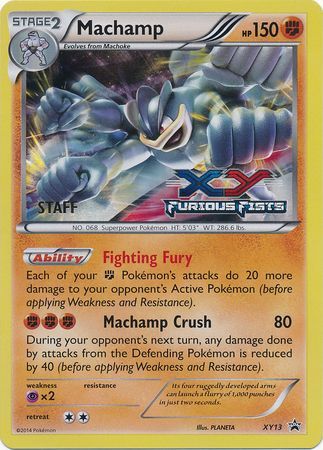 Machamp (XY13) (Staff) [XY: Black Star Promos] - The Mythic Store | 24h Order Processing