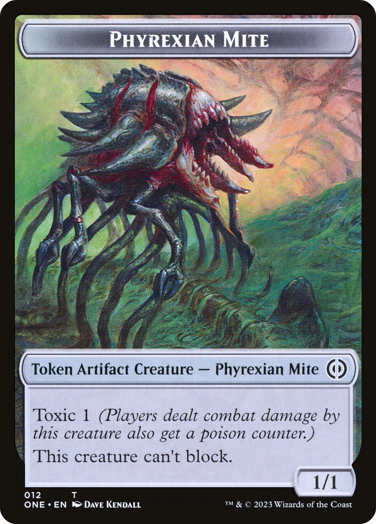 Phyrexian Mite Token (12) [Phyrexia: All Will Be One Tokens] - The Mythic Store | 24h Order Processing