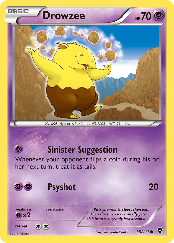 Drowzee (35/111) [XY: Furious Fists] - The Mythic Store | 24h Order Processing