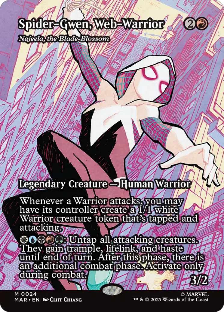 Spider-Gwen, Web-Warrior - Najeela, the Blade-Blossom [Marvel Universe: Eternal-Legal] - The Mythic Store | 24h Order Processing