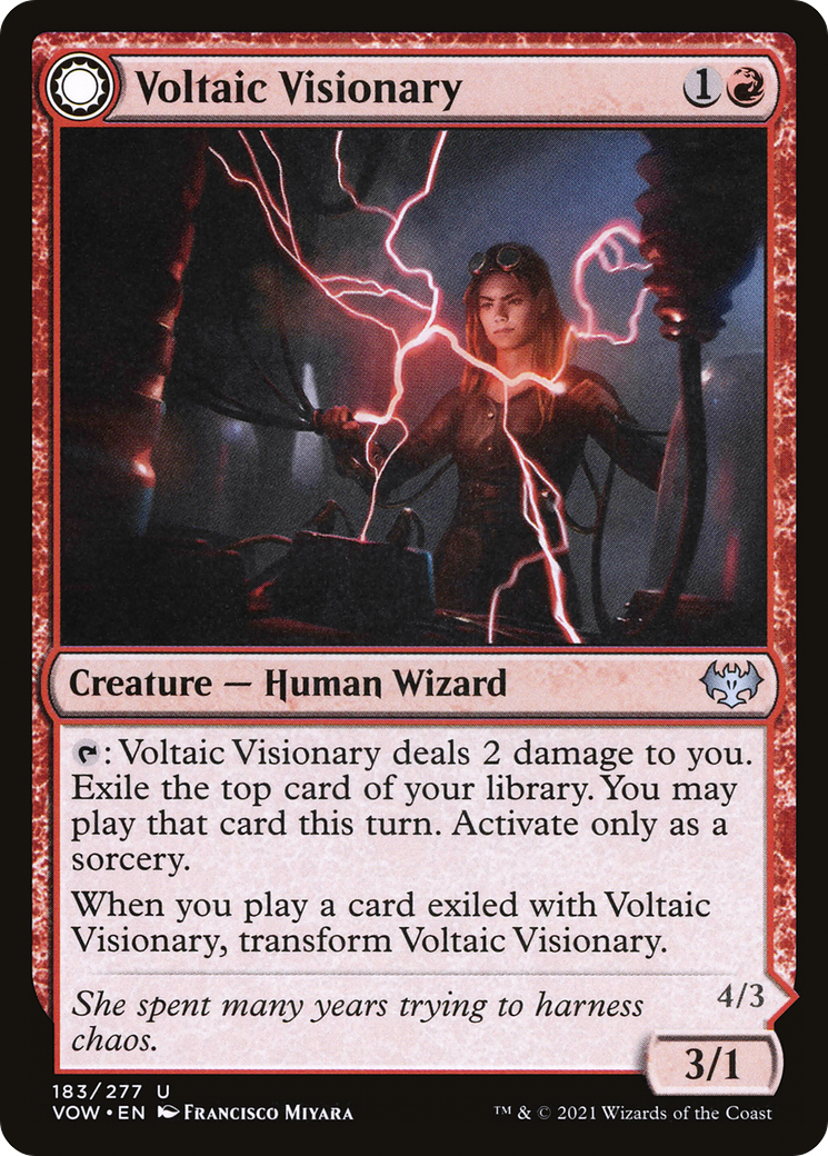 Voltaic Visionary // Volt-Charged Berserker [Innistrad: Crimson Vow] - The Mythic Store | 24h Order Processing