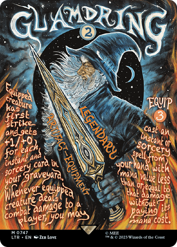 Glamdring (Borderless Poster) [The Lord of the Rings: Tales of Middle-Earth] - The Mythic Store | 24h Order Processing