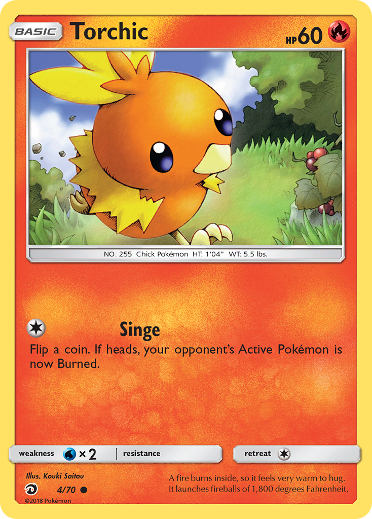 Torchic (4/70) [Sun & Moon: Dragon Majesty] - The Mythic Store | 24h Order Processing