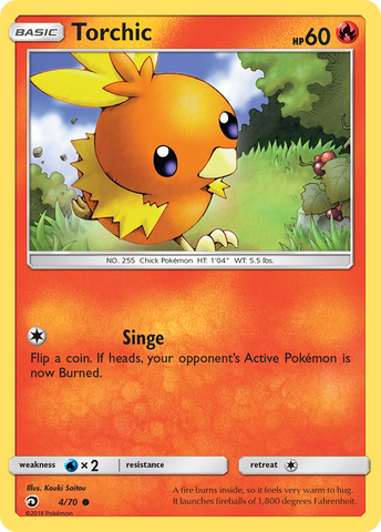 Torchic (4/70) [Sun & Moon: Dragon Majesty] - The Mythic Store | 24h Order Processing