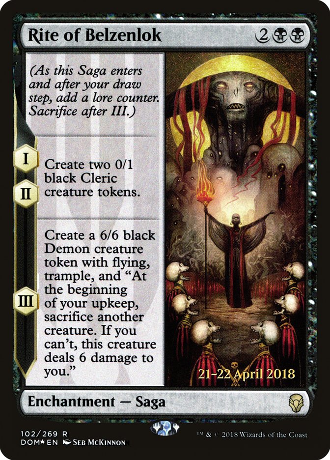 Rite of Belzenlok [Dominaria Prerelease Promos] - The Mythic Store | 24h Order Processing