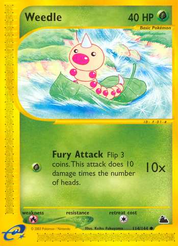 Weedle (114/144) [Skyridge] - The Mythic Store | 24h Order Processing
