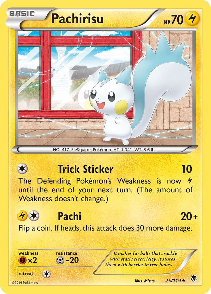 Pachirisu (25/119) [XY: Phantom Forces] - The Mythic Store | 24h Order Processing