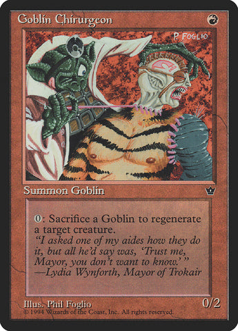 Goblin Chirurgeon (Phil Foglio) [Fallen Empires] - The Mythic Store | 24h Order Processing