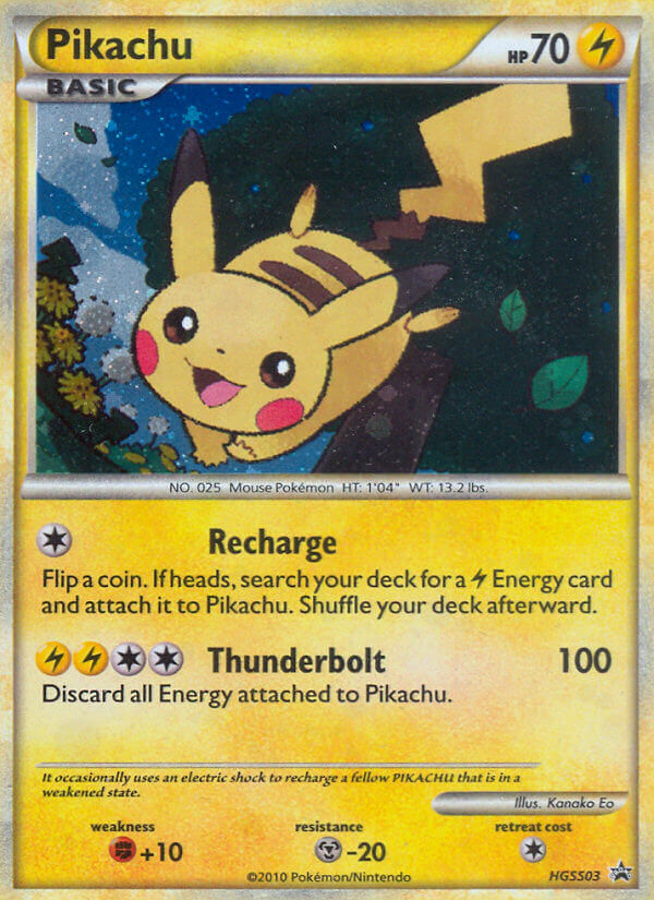 Pikachu (HGSS03) [HeartGold & SoulSilver: Black Star Promos] - The Mythic Store | 24h Order Processing