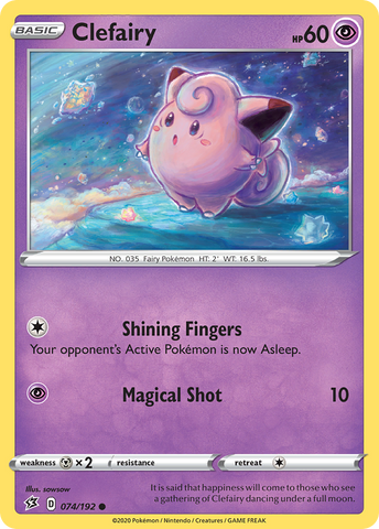 Clefairy (074/192) [Sword & Shield: Rebel Clash] - The Mythic Store | 24h Order Processing