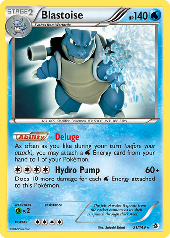 Blastoise (31/149) [Black & White: Boundaries Crossed] - The Mythic Store | 24h Order Processing