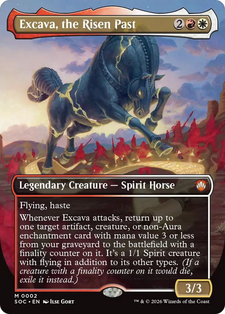 Excava, the Risen Past (Borderless) [Secrets of Strixhaven Commander] - The Mythic Store | 24h Order Processing