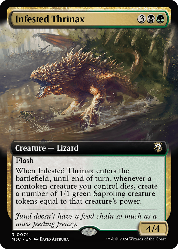 Infested Thrinax (Extended Art) (Ripple Foil) [Modern Horizons 3 Commander] - The Mythic Store | 24h Order Processing