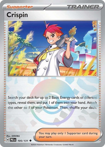 Crispin (105/131) (Poke Ball Pattern) [Scarlet & Violet: Prismatic Evolutions] - The Mythic Store | 24h Order Processing