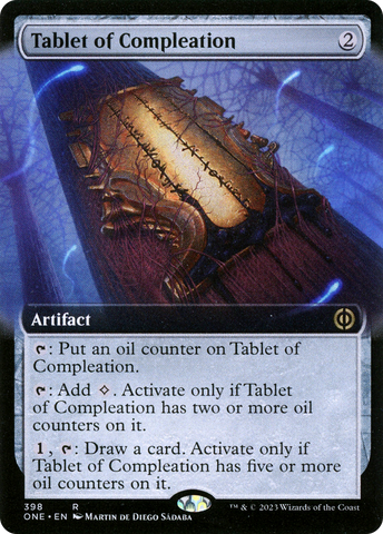 Tablet of Compleation (Extended Art) [Phyrexia: All Will Be One] - The Mythic Store | 24h Order Processing