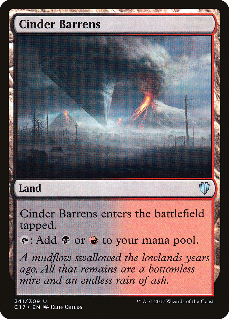 Cinder Barrens [Commander 2017] - The Mythic Store | 24h Order Processing