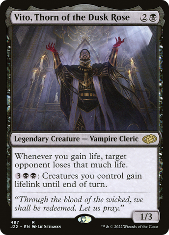 Vito, Thorn of the Dusk Rose [Jumpstart 2022] - The Mythic Store | 24h Order Processing