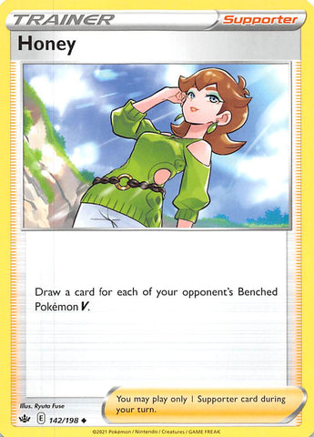 Honey (142/198) [Sword & Shield: Chilling Reign] - The Mythic Store | 24h Order Processing