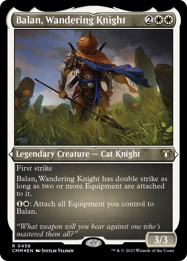 Balan, Wandering Knight (Foil Etched) [Commander Masters] - The Mythic Store | 24h Order Processing