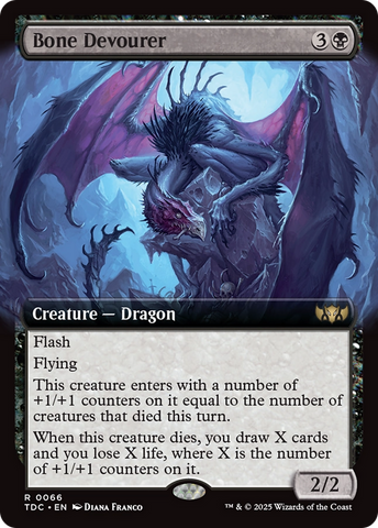 Bone Devourer (Extended Art) [Tarkir: Dragonstorm Commander] - The Mythic Store | 24h Order Processing