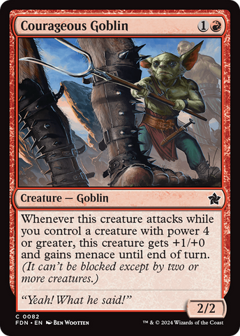 Courageous Goblin [Foundations] - The Mythic Store | 24h Order Processing