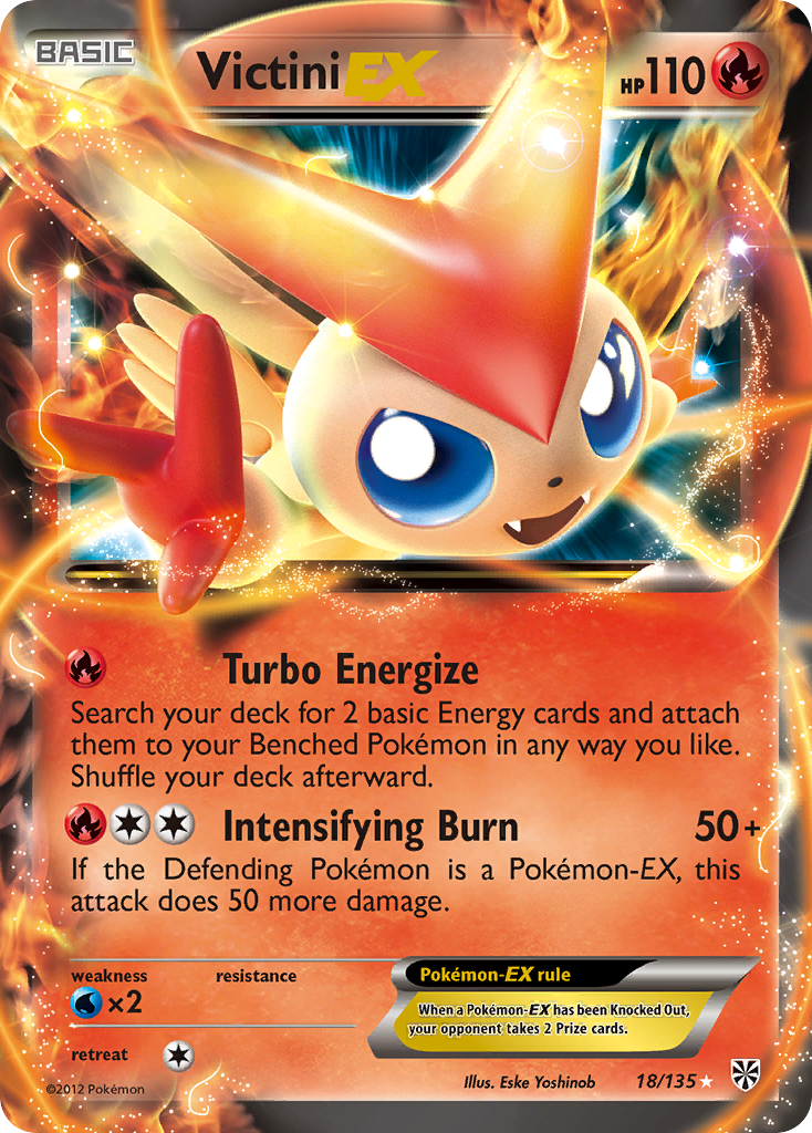 Victini EX (18/135) [Black & White: Plasma Storm] - The Mythic Store | 24h Order Processing