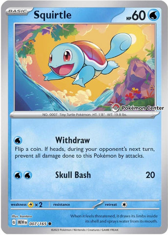 Squirtle (007/165) (Pokemon Center) [Scarlet & Violet 151] - The Mythic Store | 24h Order Processing