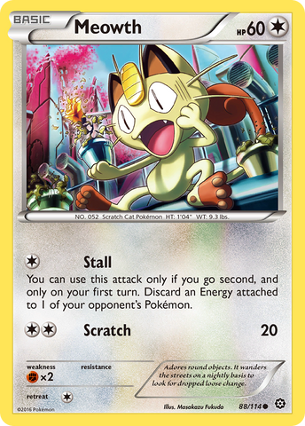 Meowth (88/114) [XY: Steam Siege] - The Mythic Store | 24h Order Processing