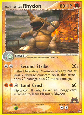 Team Magma's Rhydon (22/95) [EX: Team Magma vs Team Aqua] - The Mythic Store | 24h Order Processing