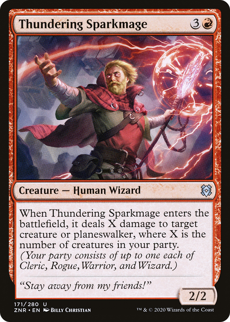 Thundering Sparkmage [Zendikar Rising] - The Mythic Store | 24h Order Processing