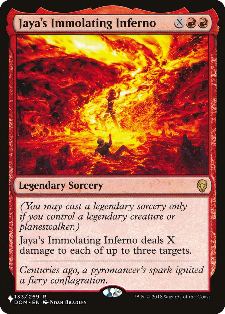 Jaya's Immolating Inferno [The List] - The Mythic Store | 24h Order Processing