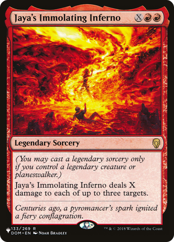 Jaya's Immolating Inferno [The List] - The Mythic Store | 24h Order Processing