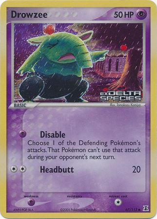 Drowzee (67/113) (Stamped) [EX: Delta Species] - The Mythic Store | 24h Order Processing