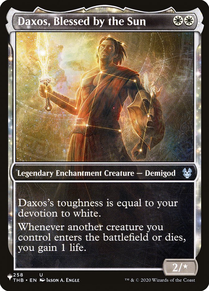 Daxos, Blessed by the Sun (Showcase) [The List] - The Mythic Store | 24h Order Processing