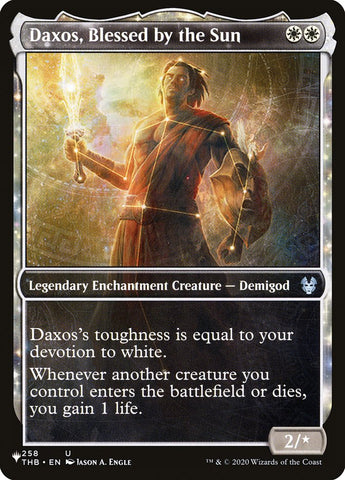 Daxos, Blessed by the Sun (Showcase) [The List] - The Mythic Store | 24h Order Processing