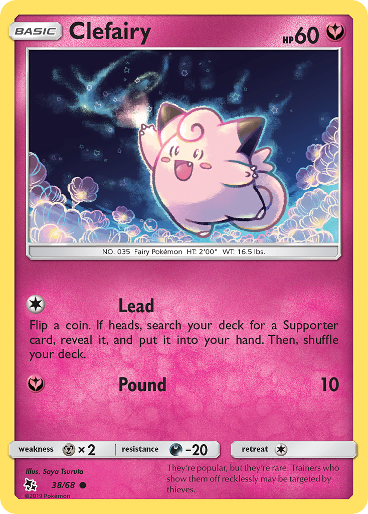 Clefairy (38/68) [Sun & Moon: Hidden Fates] - The Mythic Store | 24h Order Processing