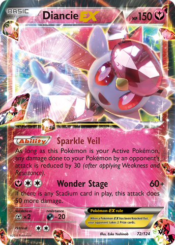 Diancie EX (72/124) [XY: Fates Collide] - The Mythic Store | 24h Order Processing