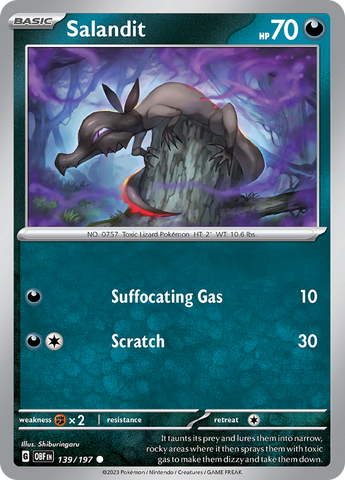 Salandit (139/197) [Scarlet & Violet: Obsidian Flames] - The Mythic Store | 24h Order Processing