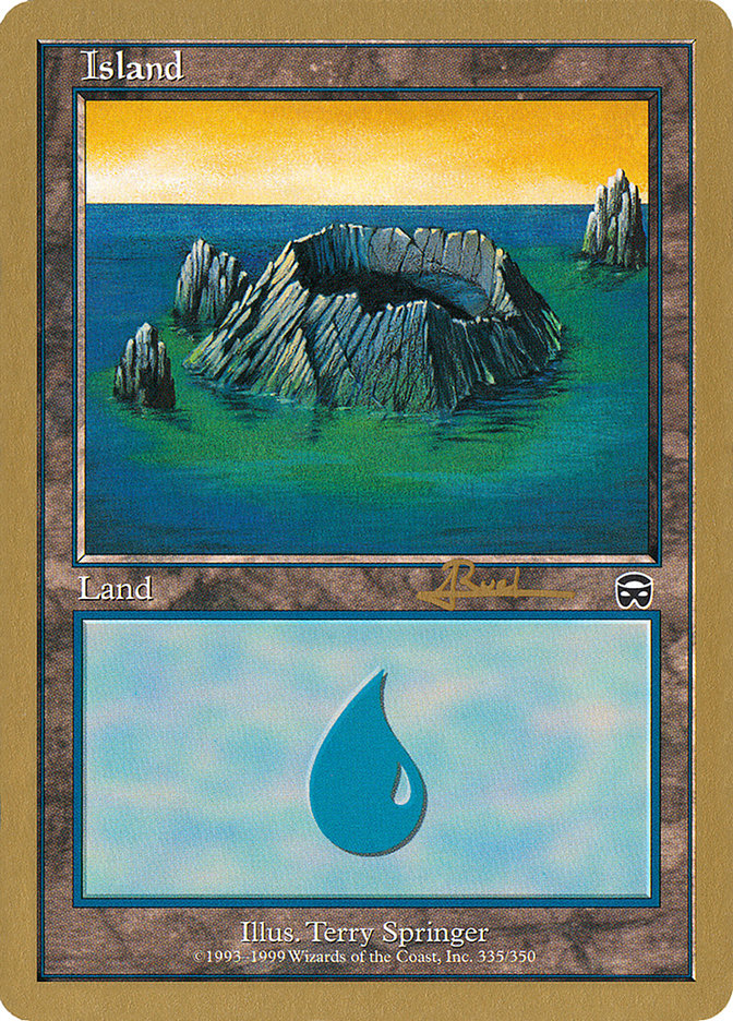 Island (335) (Antoine Ruel) [World Championship Decks 2001] - The Mythic Store | 24h Order Processing