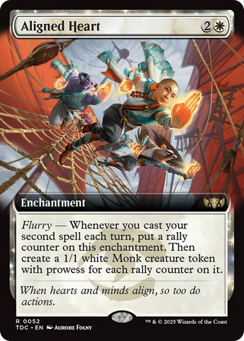 Aligned Heart (Extended Art) [Tarkir: Dragonstorm Commander] - The Mythic Store | 24h Order Processing