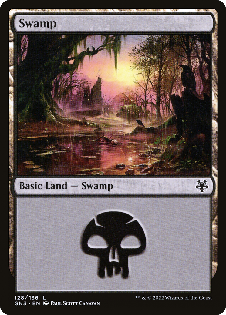 Swamp (128) [Game Night: Free-for-All] - The Mythic Store | 24h Order Processing
