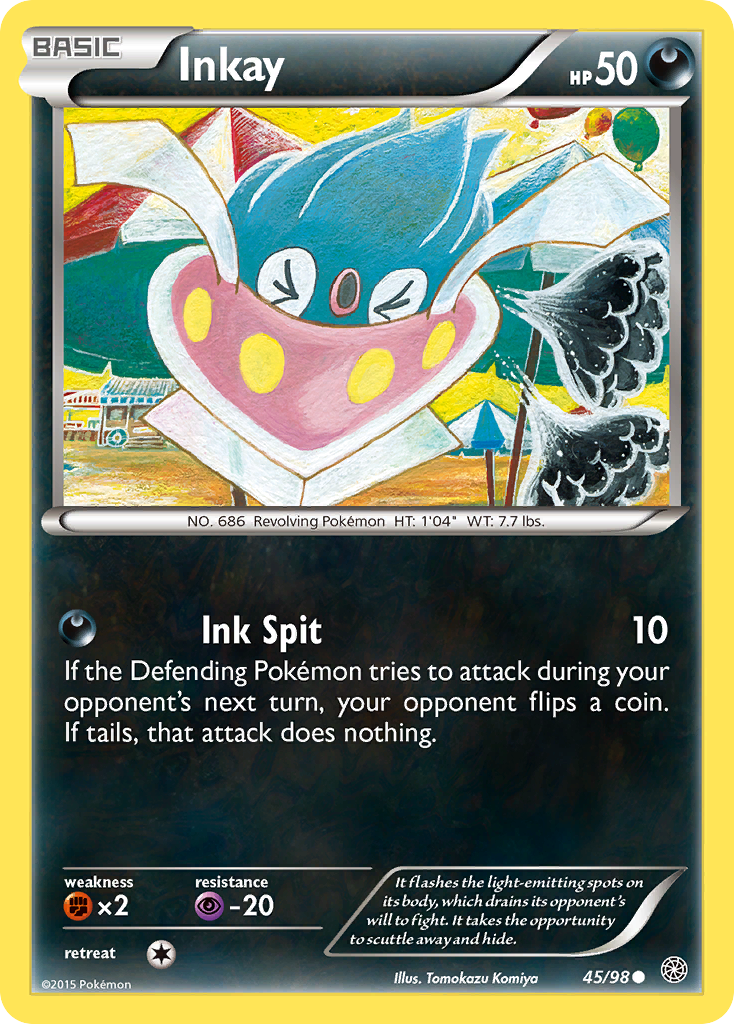 Inkay (45/98) [XY: Ancient Origins] - The Mythic Store | 24h Order Processing